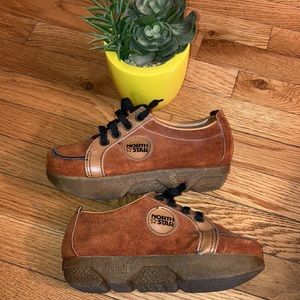 NORTH STAR SUPER RARE!!! Sz 6.5 suede & leather vintage shoes in great condition